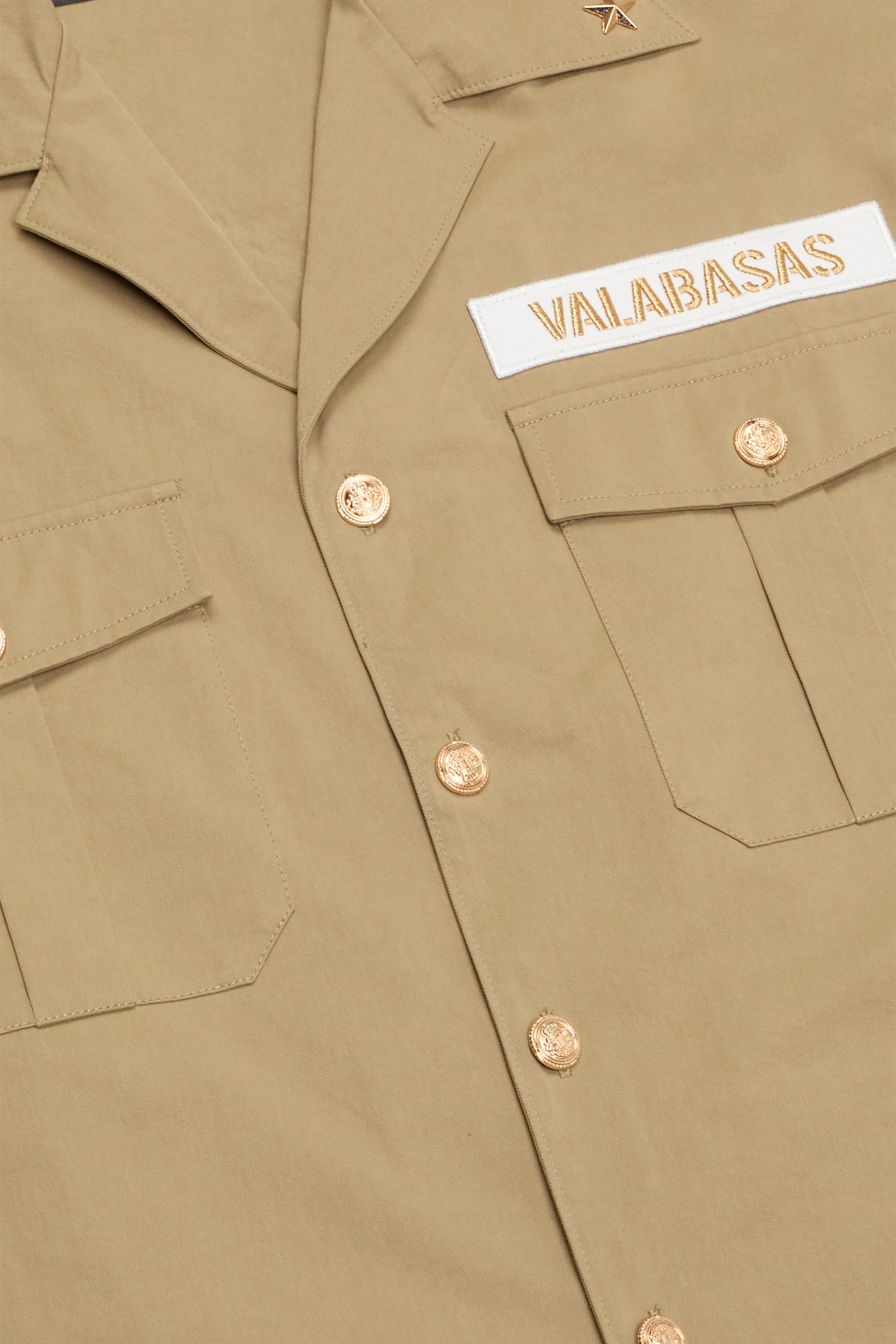 "THE REBEL" BUTTON UP KHAKI sold by valabasas product image thumbnail 4