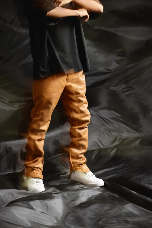 "JEDI" SKINNY/STACKED FLARE JEAN CARMEL sold by valabasas