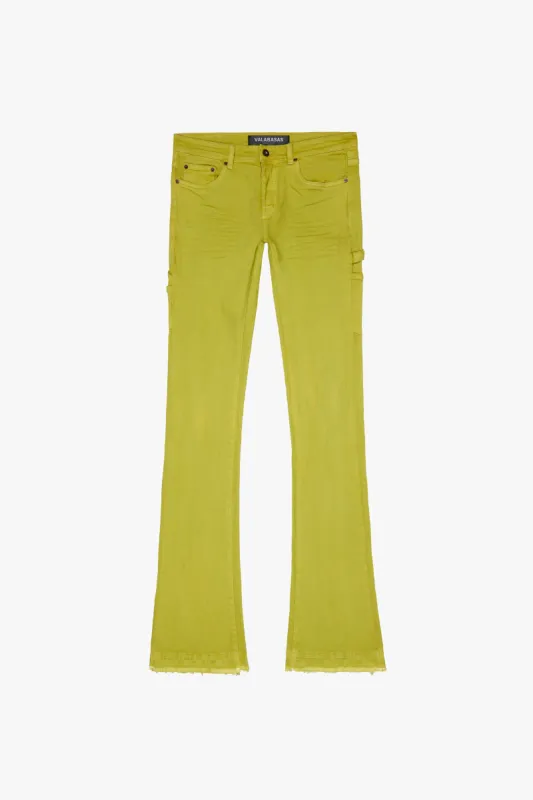 "MR. EXTENDO"  SUPER STACKED FLARE NEON YELLOW sold by valabasas