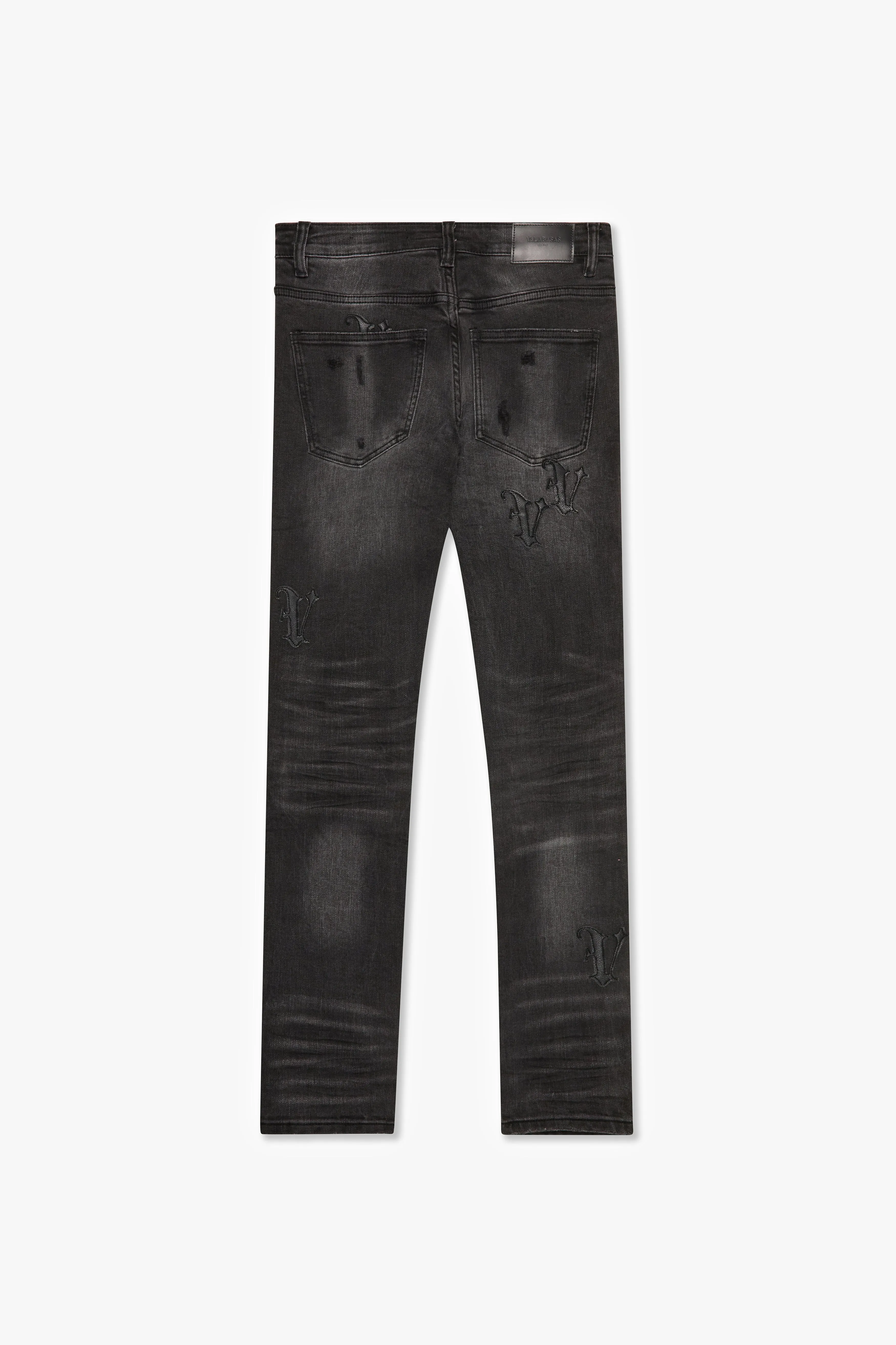 "DAYLIGHT " SKINNY JEAN BLACK WASH sold by valabasas product image thumbnail 3