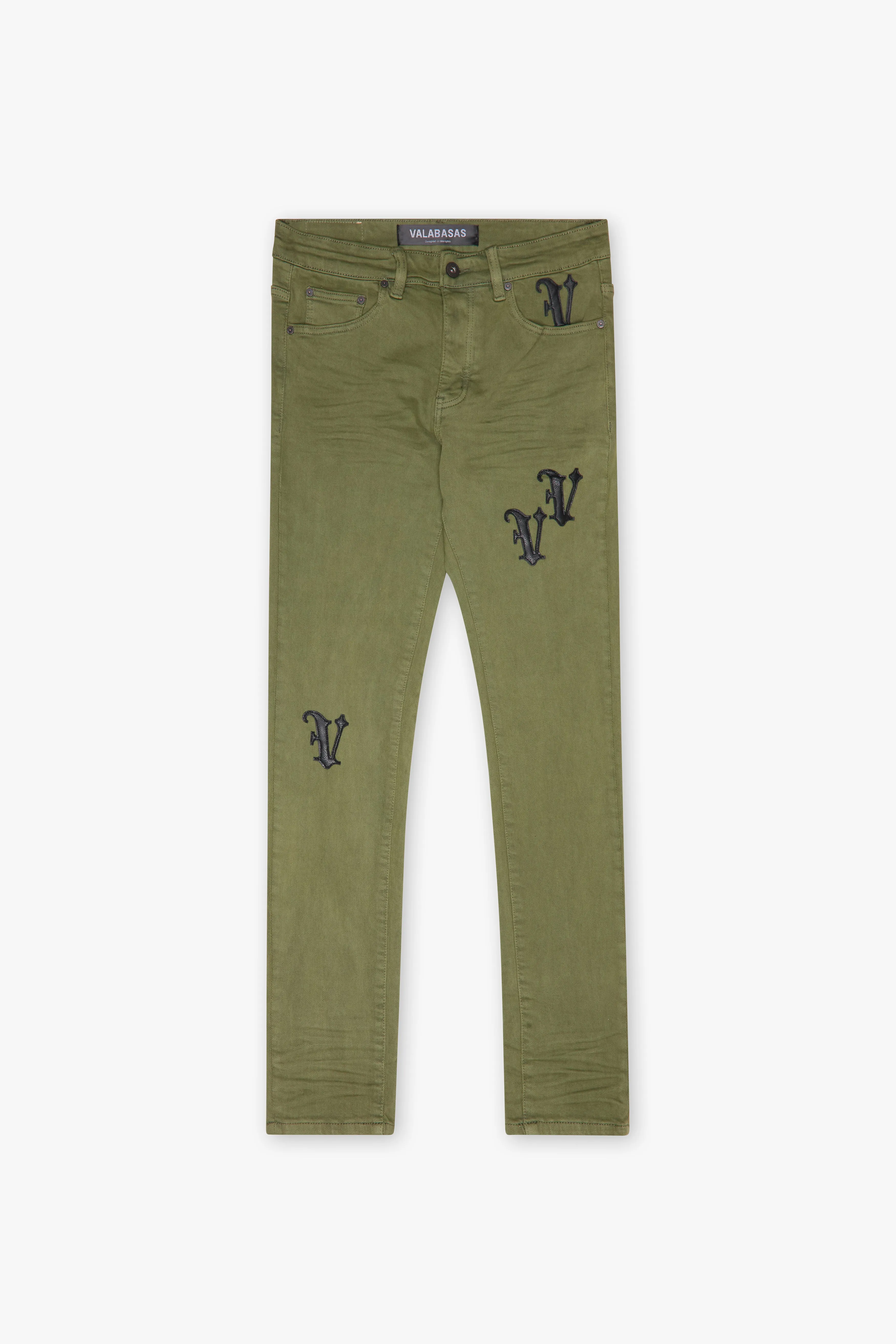 "DAYLIGHT " SKINNY JEAN GREEN sold by valabasas