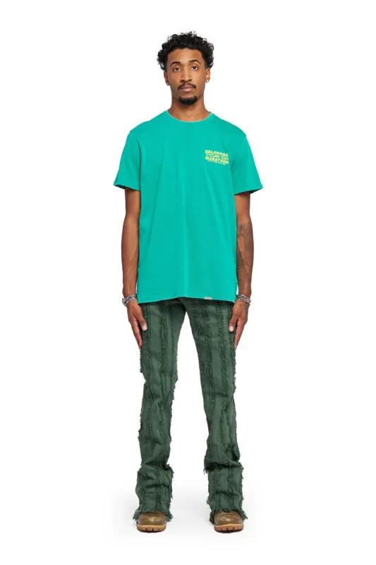 VALABASAS TEE “CYCLING TEAM” ULTRAMARINE GREEN sold by valabasas