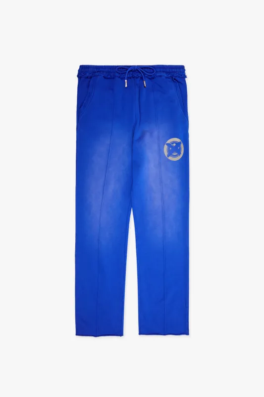 "STAMP" BLUE FRENCH TERRY STRAIGHT PANT sold by valabasas