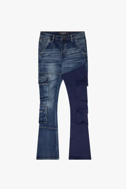 "YIN YANG" STACKED DK BLUE sold by valabasas