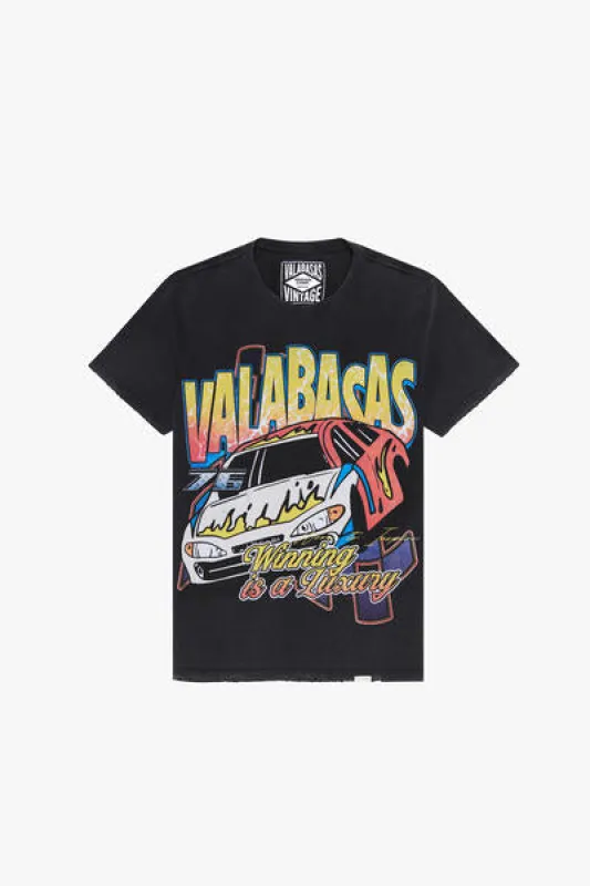 "NEVER WONDER" VINTAGE BLACK TEE sold by valabasas