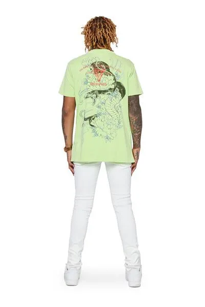VALABASAS TEE "JUNGLE" VINTAGE LIME sold by valabasas product image thumbnail 3