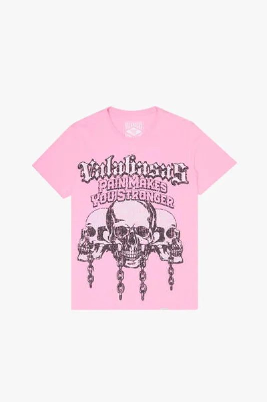 "GLASS STONES" VINTAGE PINK TEE sold by valabasas
