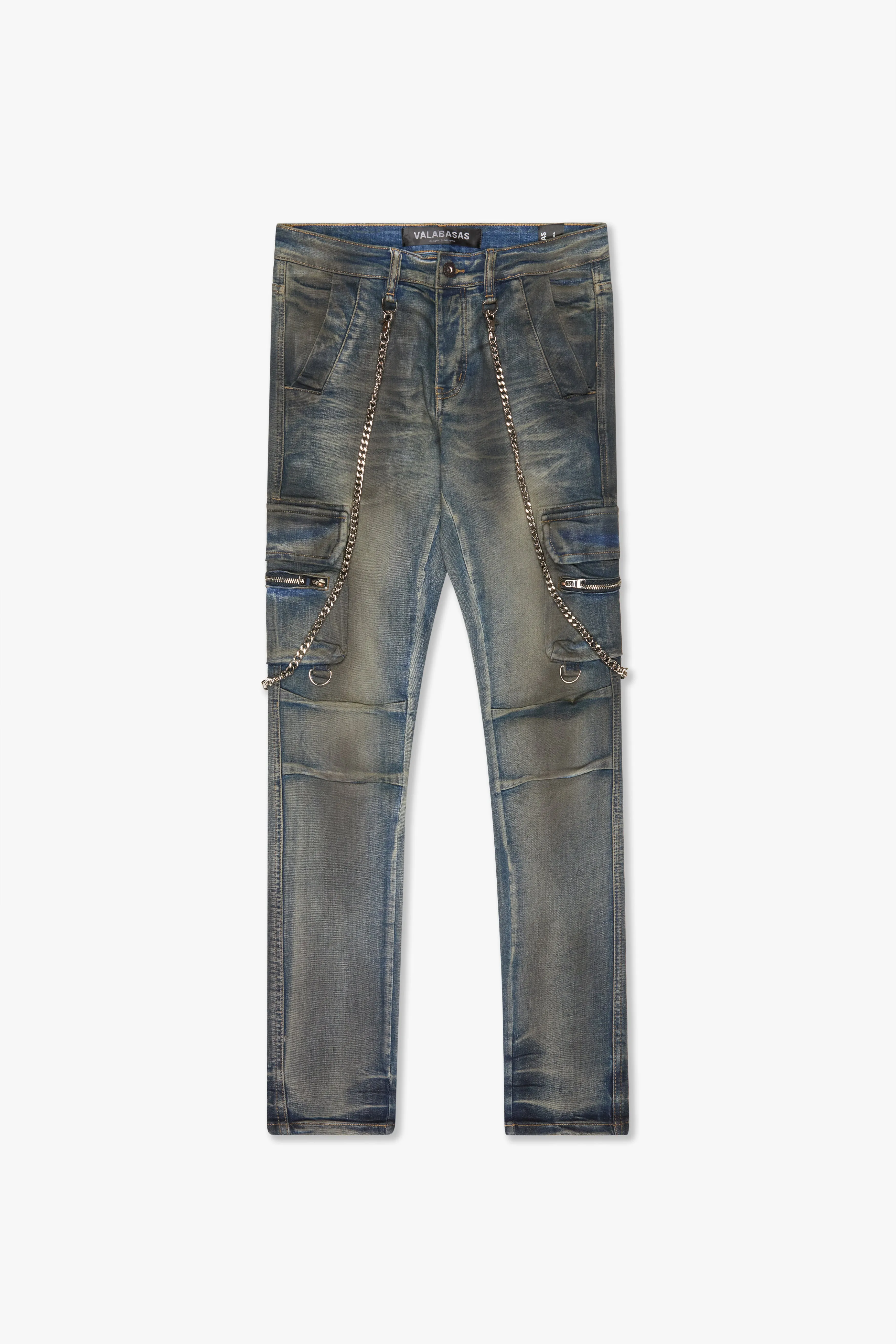 "AURA" SKINNY JEAN DIRTY WASH sold by valabasas