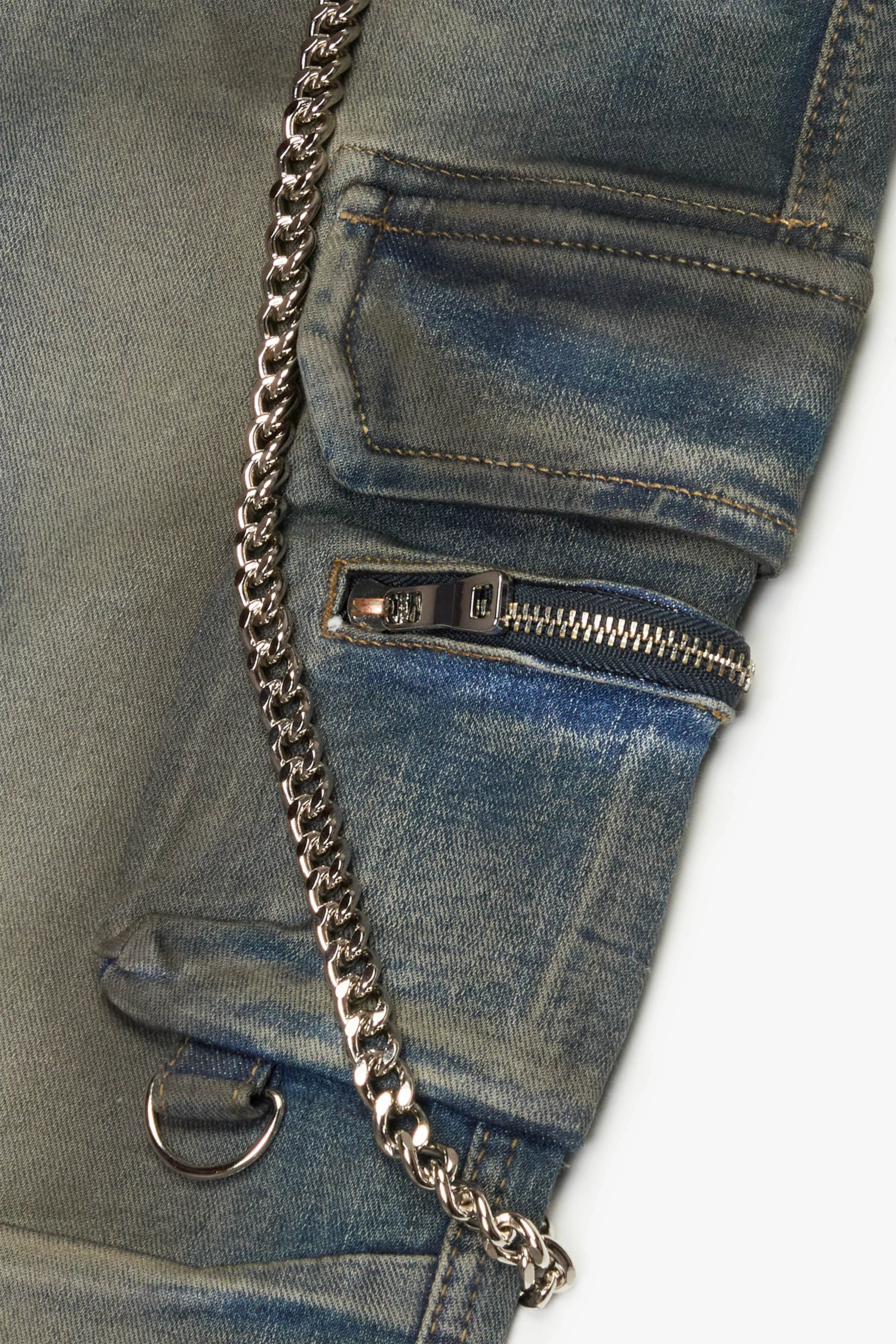 "AURA" SKINNY JEAN DIRTY WASH sold by valabasas product image thumbnail 2