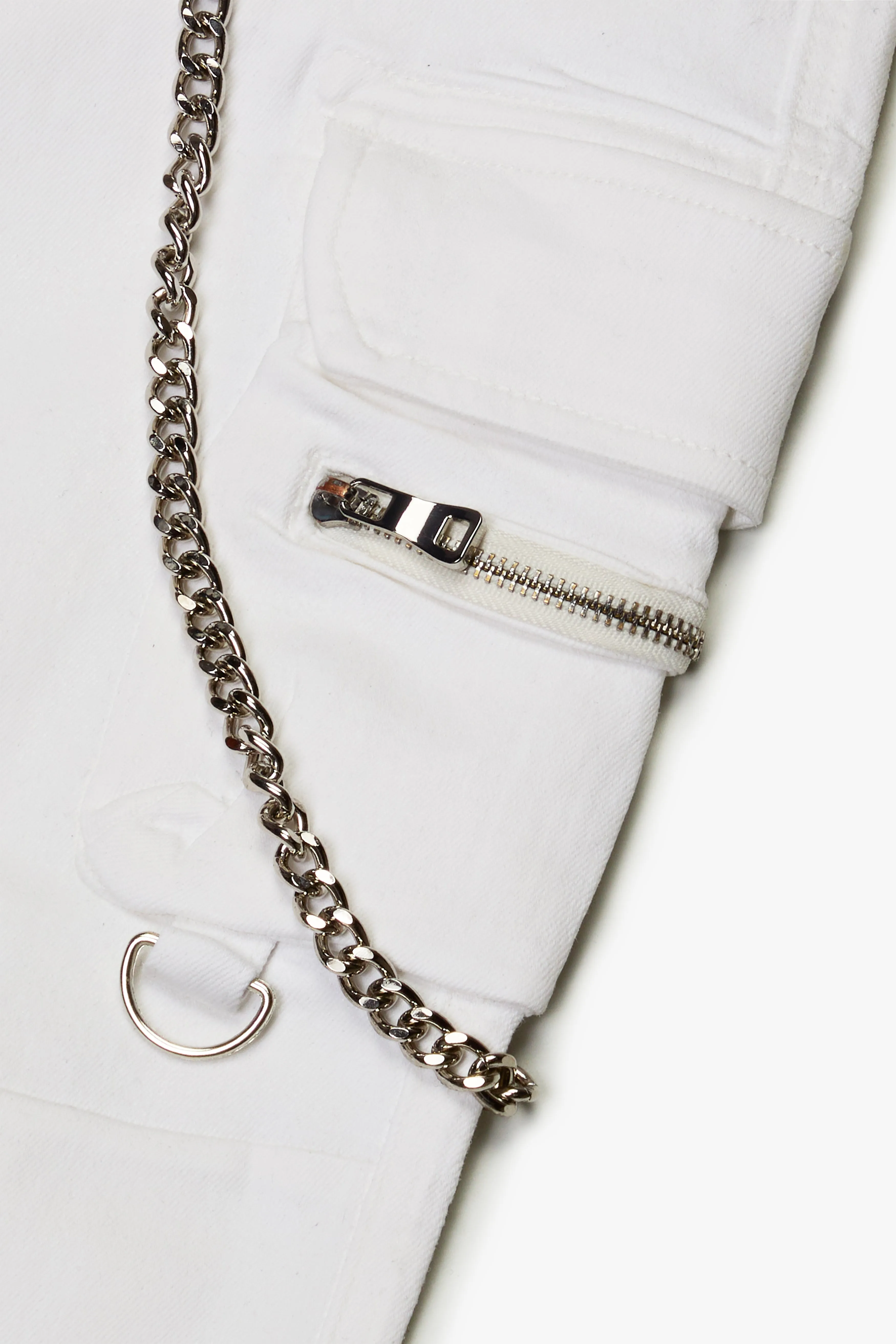 "AURA" SKINNY JEAN WHITE sold by valabasas product image thumbnail 2