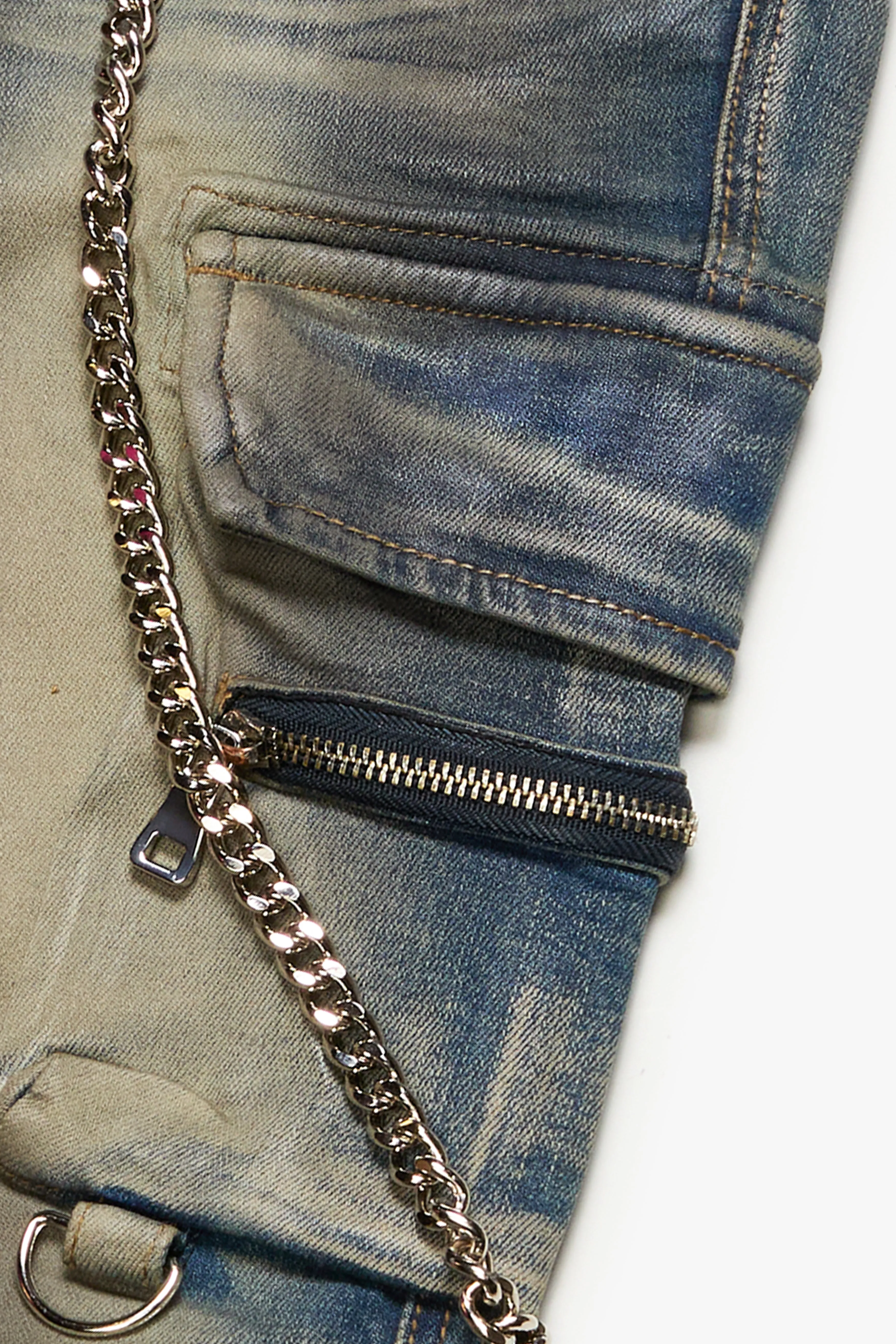 "ONYX" STACKED FLARE DIRTY WASH sold by valabasas product image thumbnail 2