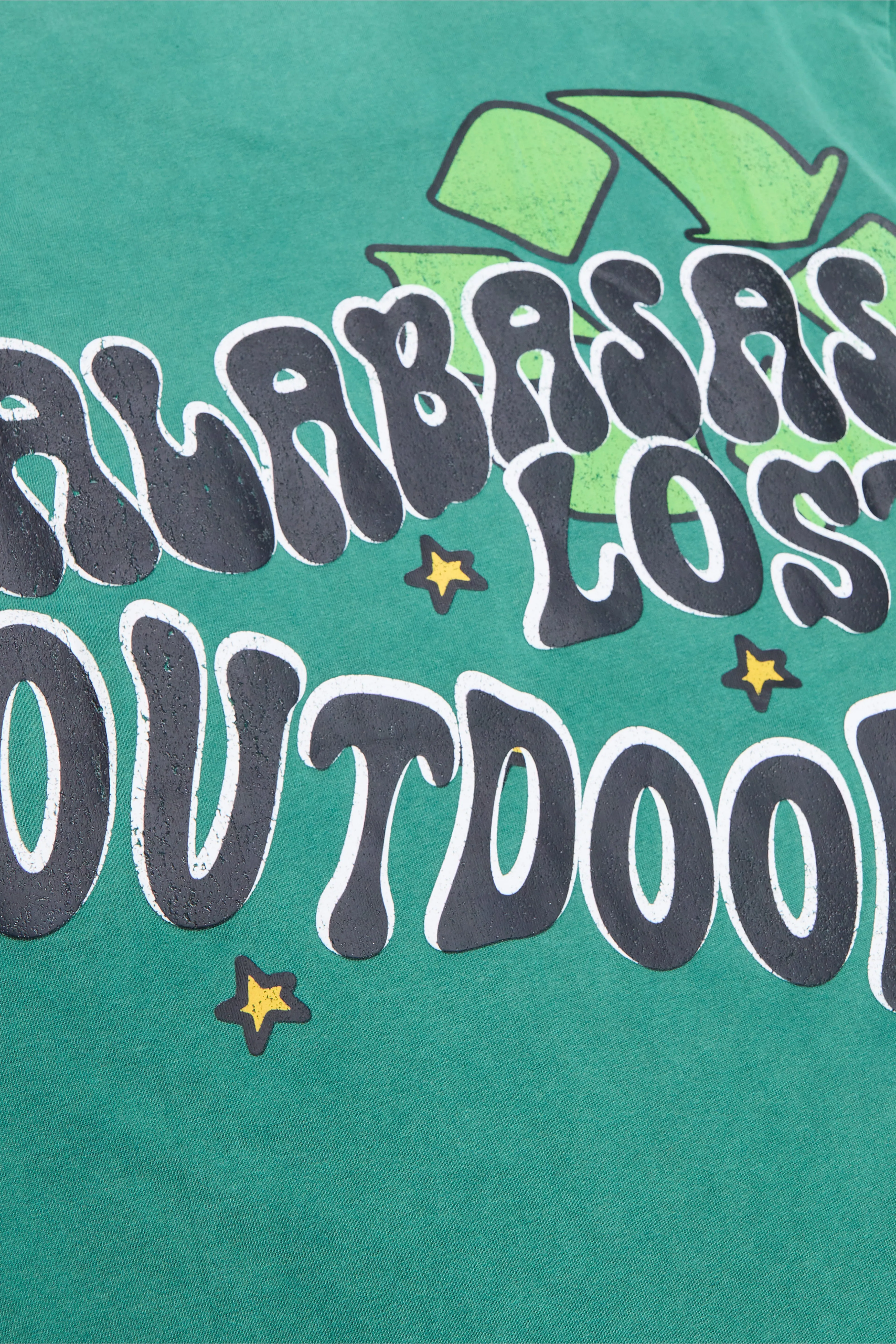 "CARE OUTDOORS" TEE VINTAGE GRASS GREEN sold by valabasas product image thumbnail 4
