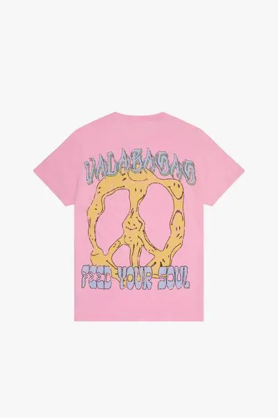 "SOUL FOOD" TEE VINTAGE PINK sold by valabasas