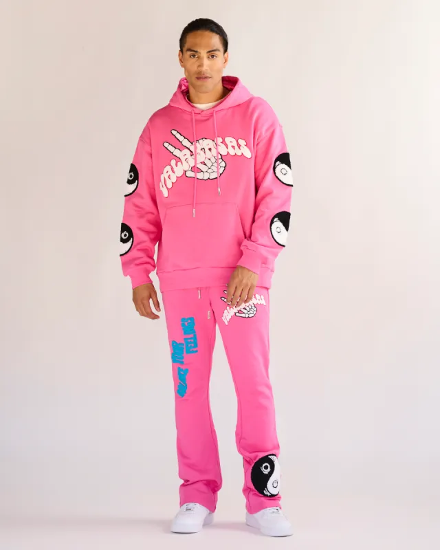 "BALANCED" FLEECE SET CARMINE ROSE sold by valabasas