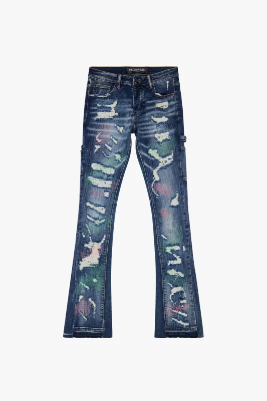 “ZERO” STACKED FLARE DARK BLUE sold by valabasas