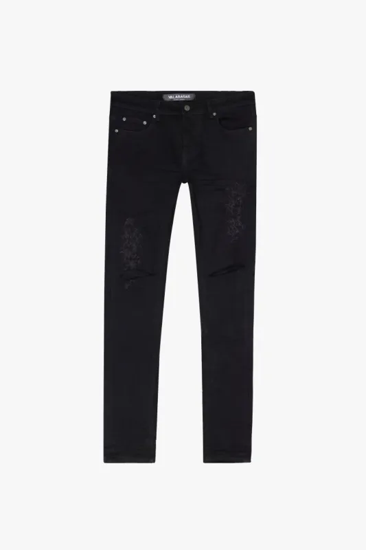 "MR 2.0" BLACK SKINNY JEANS sold by valabasas