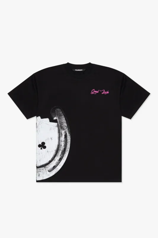 "LUCKY" JET BLACK TEE sold by valabasas