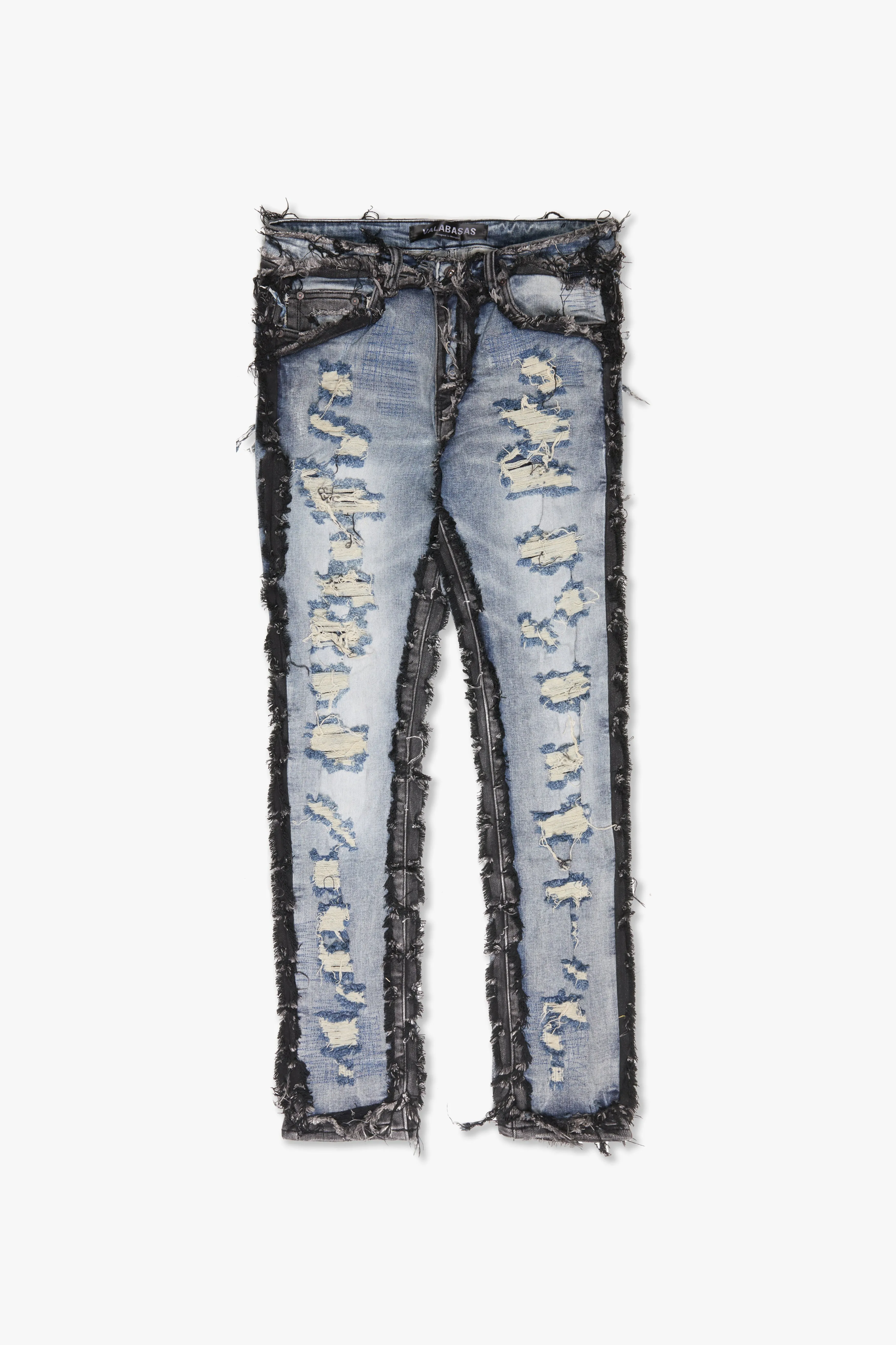 "IMPERIOR" SKINNY BLUE/BLACK WASH sold by valabasas