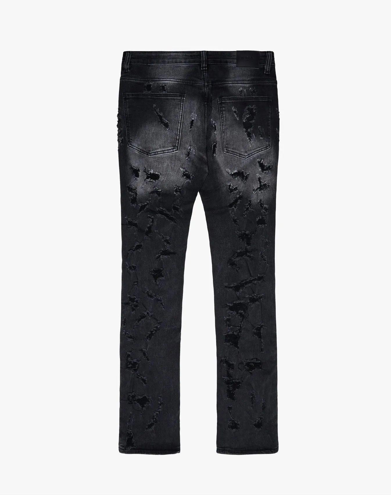 "RIPTIDE" STACKED JEAN DARK GREY sold by valabasas product image thumbnail 2