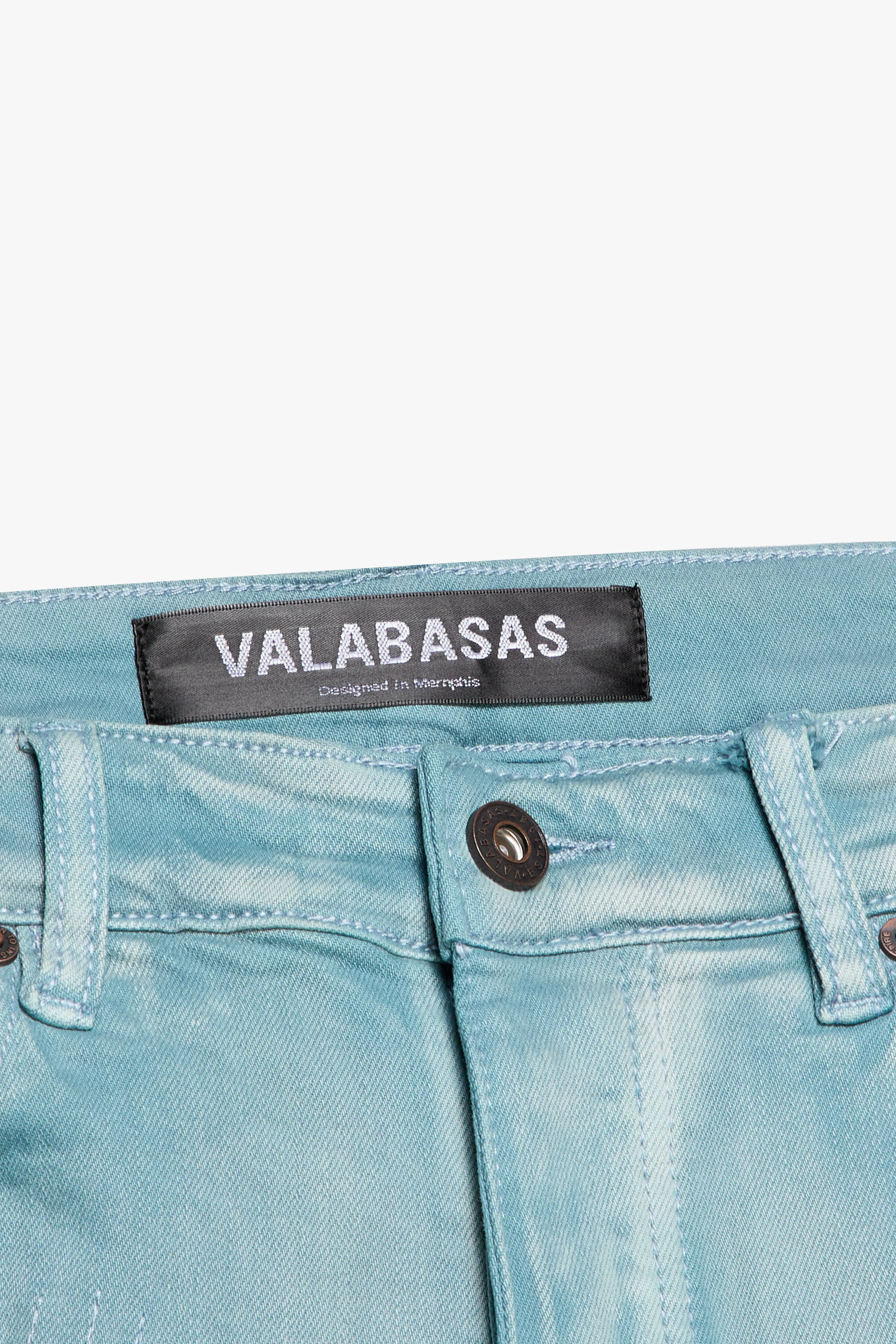 "ZERO" STACKED LIGHT BLUE WASH sold by valabasas product image thumbnail 4