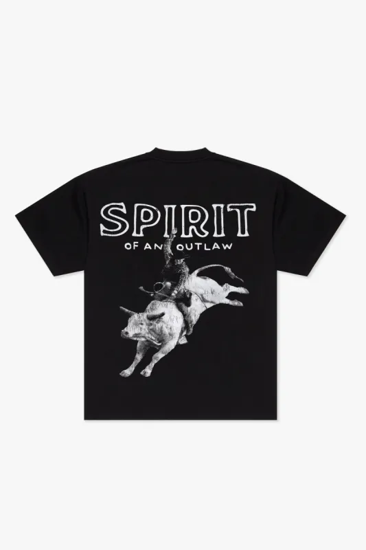 "SPIRIT" TEE JET BLACK sold by valabasas