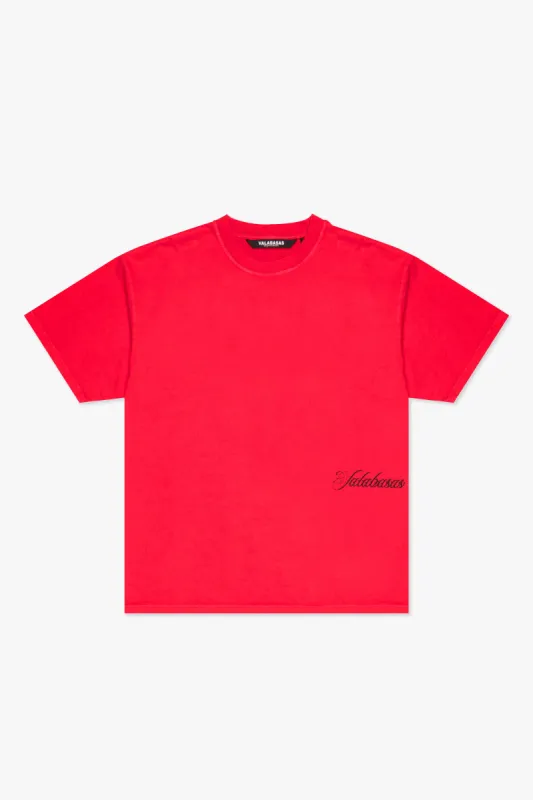 "MARBLE" TEE RED sold by valabasas
