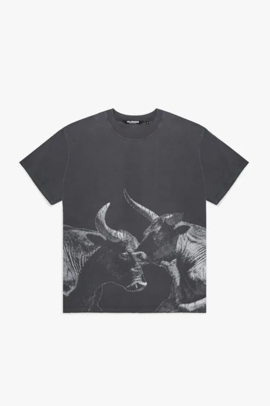 "NO BULL" VINTAGE GREY TEE sold by valabasas