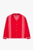"Paradise" Button Down Red sold by valabasas