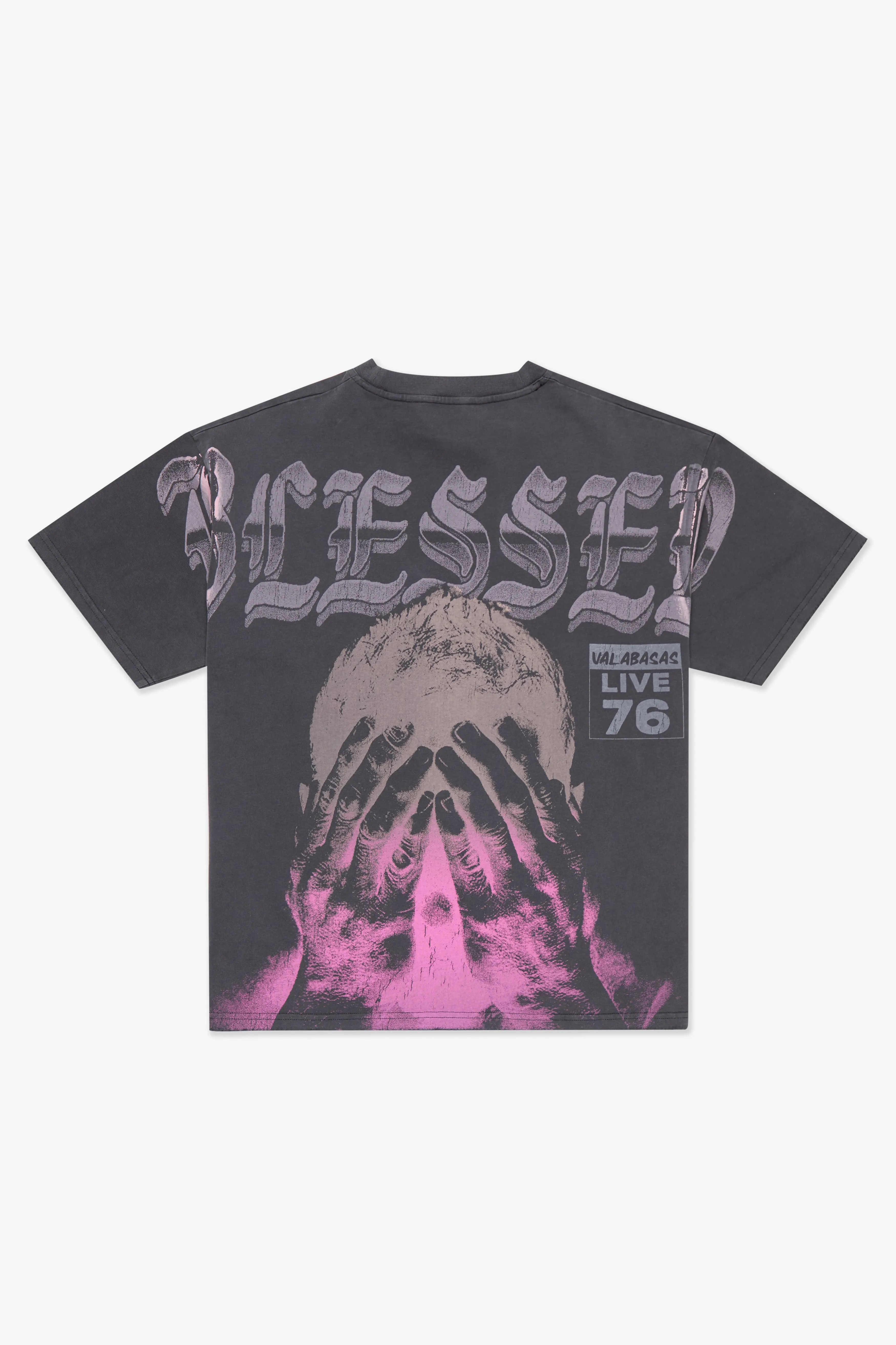 "Blessed" Tee Vintage Grey sold by valabasas product image thumbnail 3