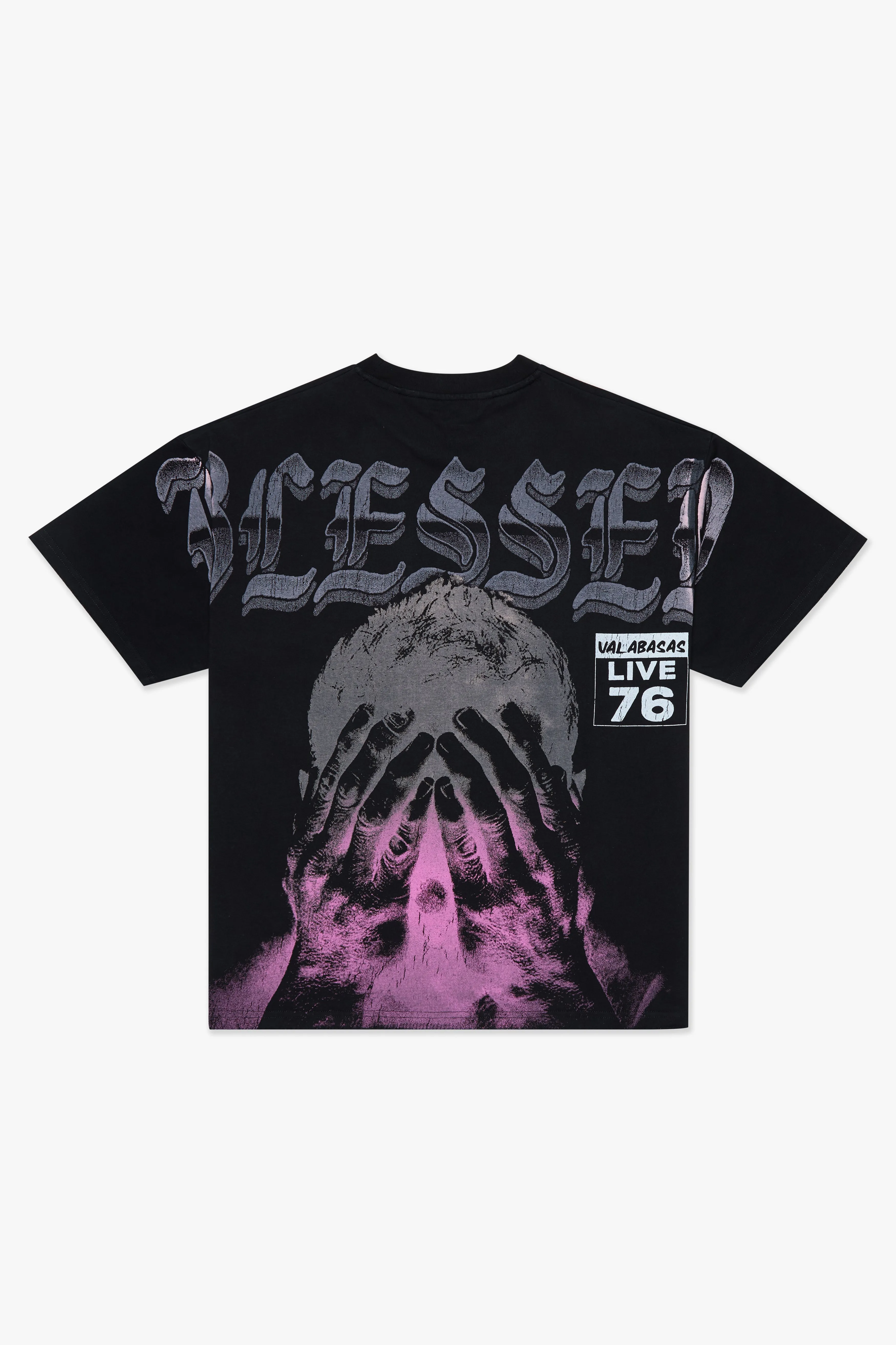 "Blessed" Black Tee sold by valabasas