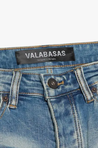 "BREACH' STACKED FLARE DENIM LIGHT BLUE WASH sold by valabasas product image thumbnail 3