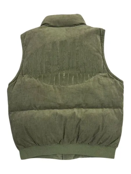 "ROOK" CORDUROY PUFFER VEST GREEN sold by valabasas product image thumbnail 2