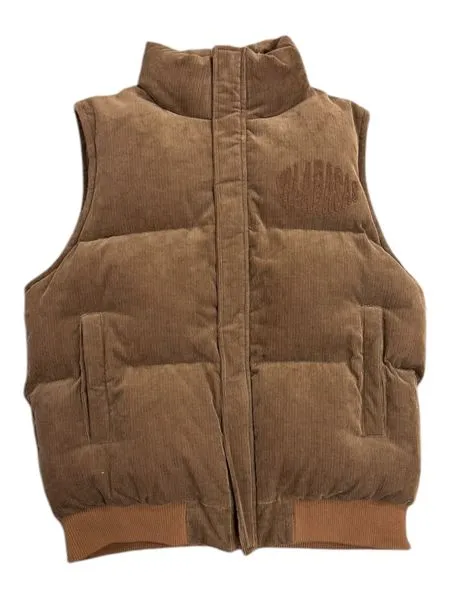 "ROOK" CORDUROY PUFFER VEST PLUM sold by valabasas