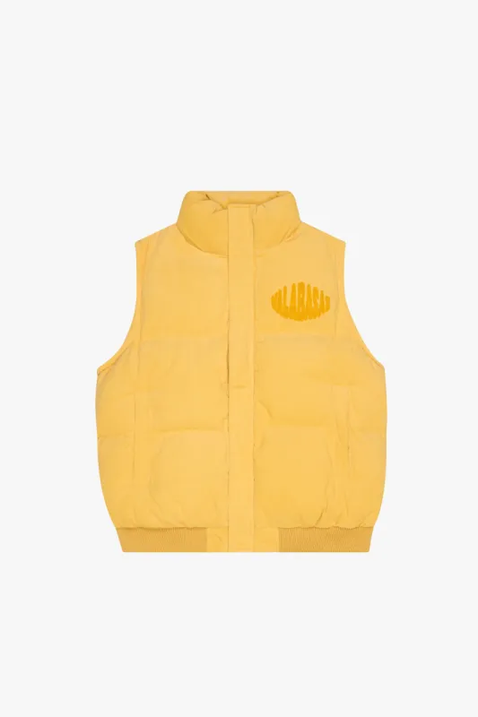 "ROOK" CORDUROY PUFFER VEST KHAKI BROWN sold by valabasas