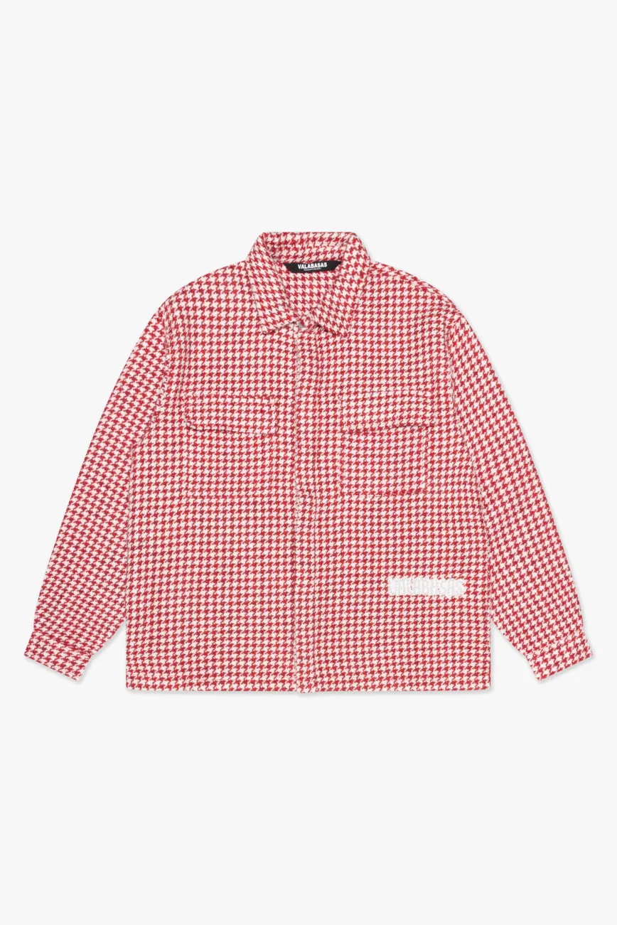 "CHECKERS" BUTTON DOWN RED sold by valabasas product image thumbnail 3