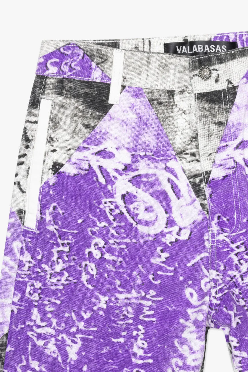 "THAHAB" STRAIGHT PANT PURPLE MULTI sold by valabasas product image thumbnail 4