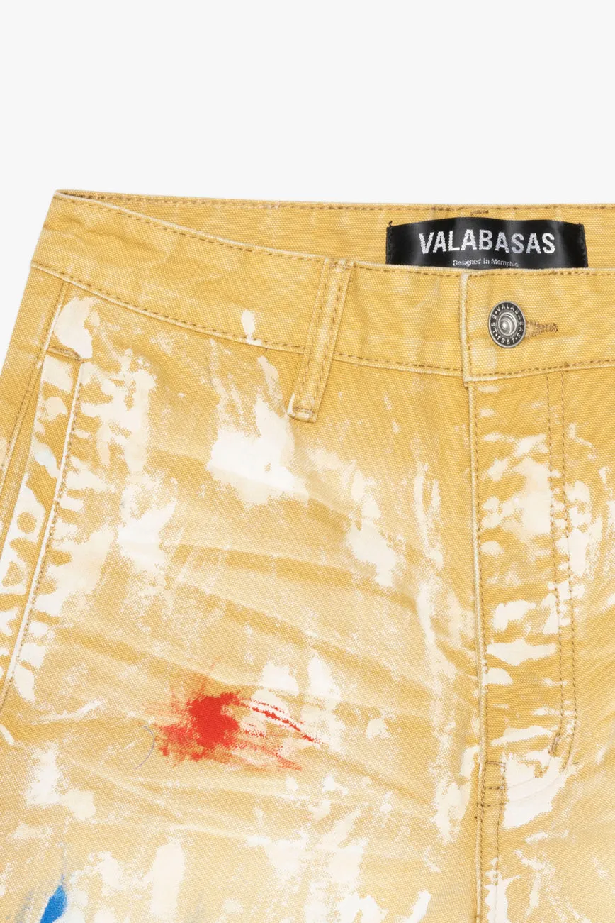 "THAHAB" STRAIGHT PANT KHAKI MULTI sold by valabasas product image thumbnail 2