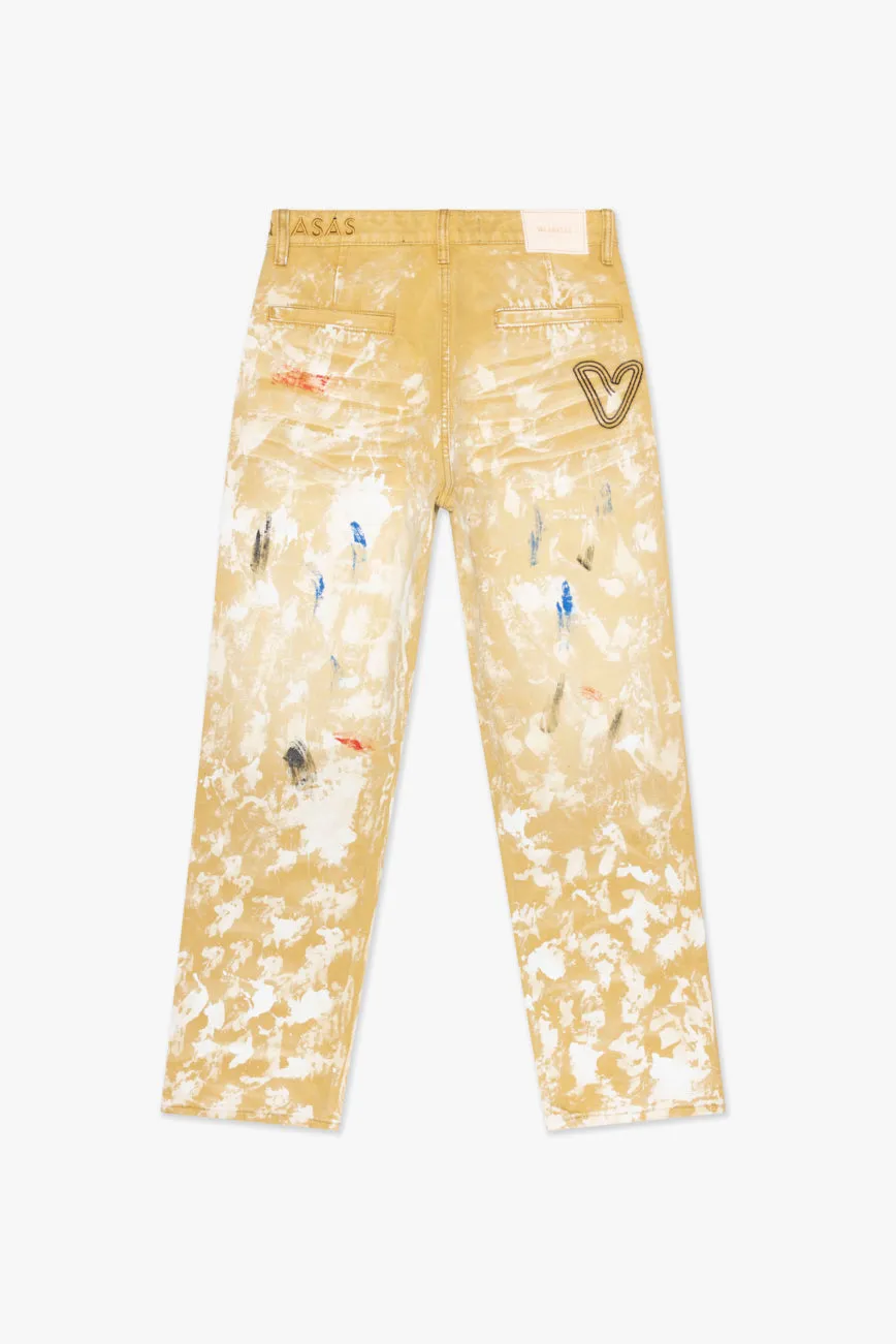 "THAHAB" STRAIGHT PANT KHAKI MULTI sold by valabasas product image thumbnail 3