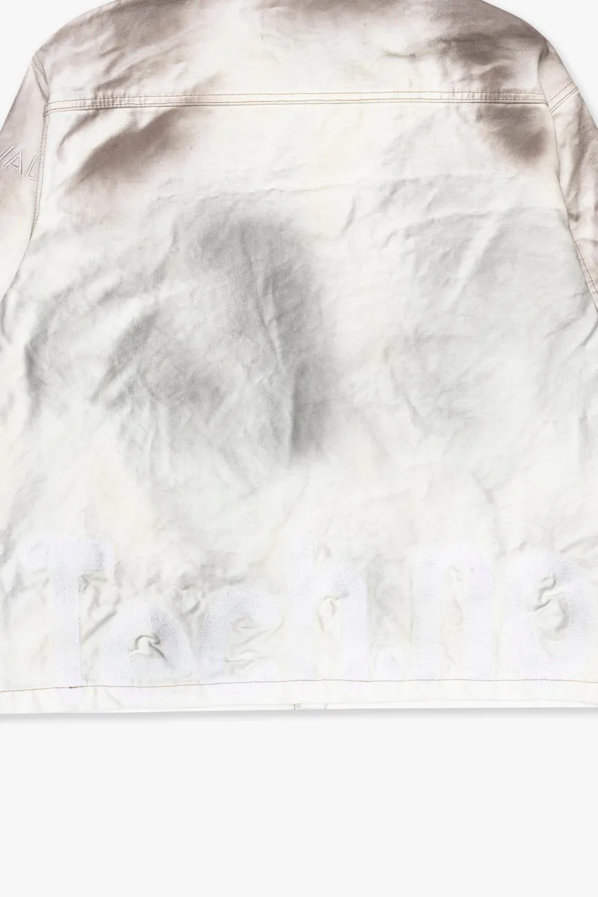 "POKTEK" BUTTON DOWN DIRTY WHITE sold by valabasas product image thumbnail 4