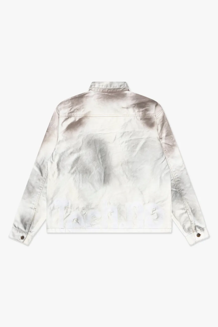 "POKTEK" BUTTON DOWN DIRTY WHITE sold by valabasas product image thumbnail 3