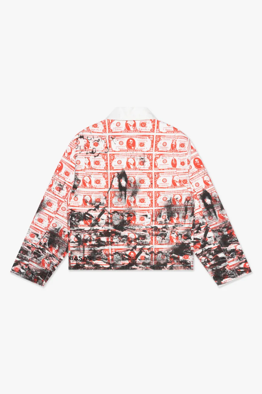 "MASSARI" BUTTON DOWN WHITE MULTI sold by valabasas product image thumbnail 3