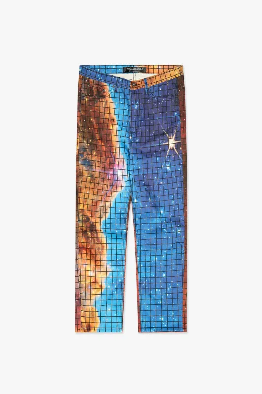 Saturn Straight Jean Orange Multi sold by valabasas