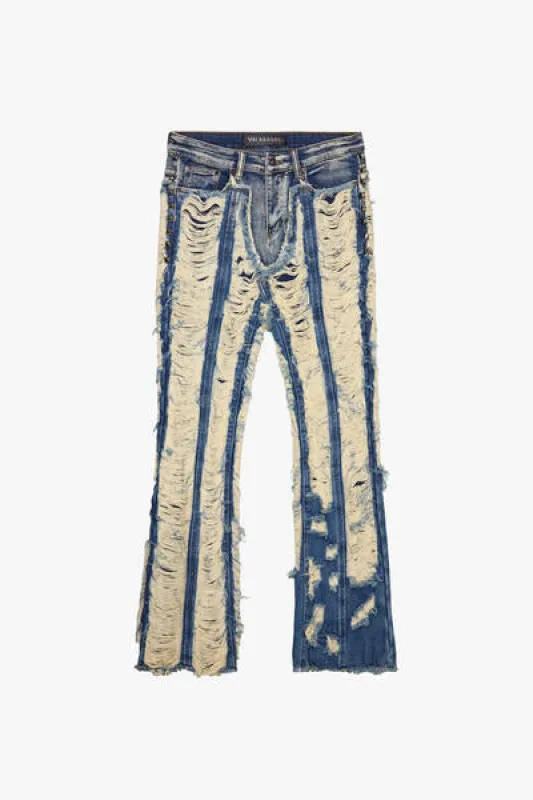 Contrast Stacked Jean Blue Washed sold by valabasas