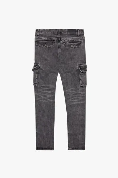 "JETT" CARGO SKINNY GREY sold by valabasas product image thumbnail 2