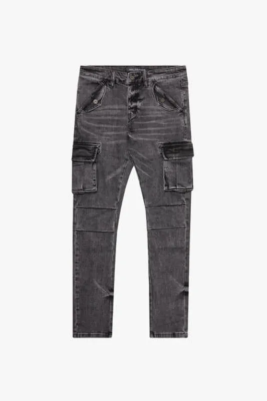 "JETT" CARGO SKINNY GREY made by valabasas