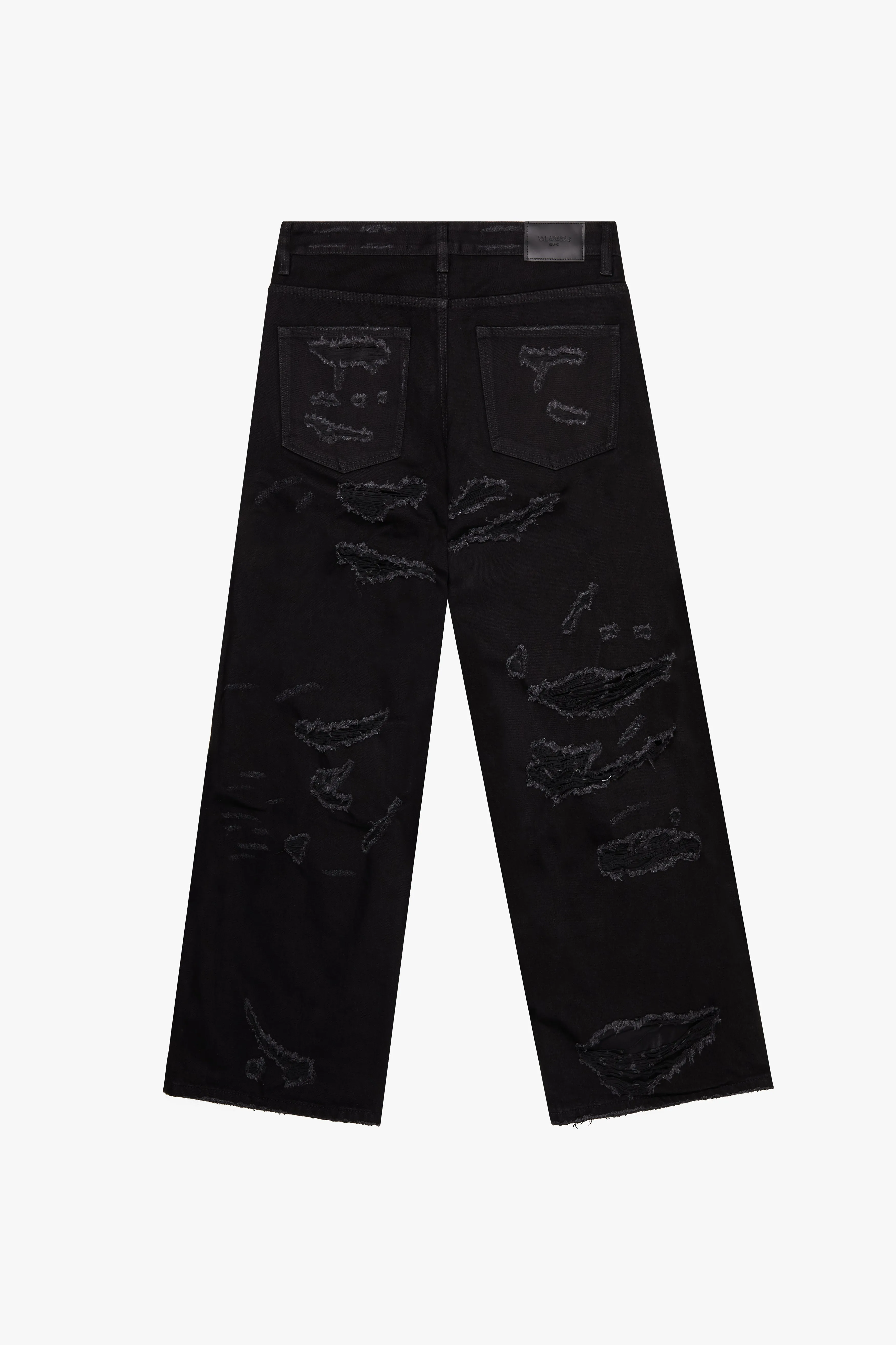 "SPLINTER" JET BLACK BAGGY JEAN sold by valabasas product image thumbnail 2