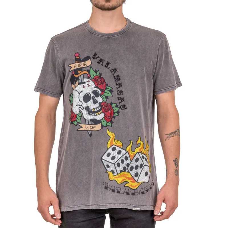 VALABASAS TEE “TATSHOP5” VINTAGE DARK GRAY sold by valabasas