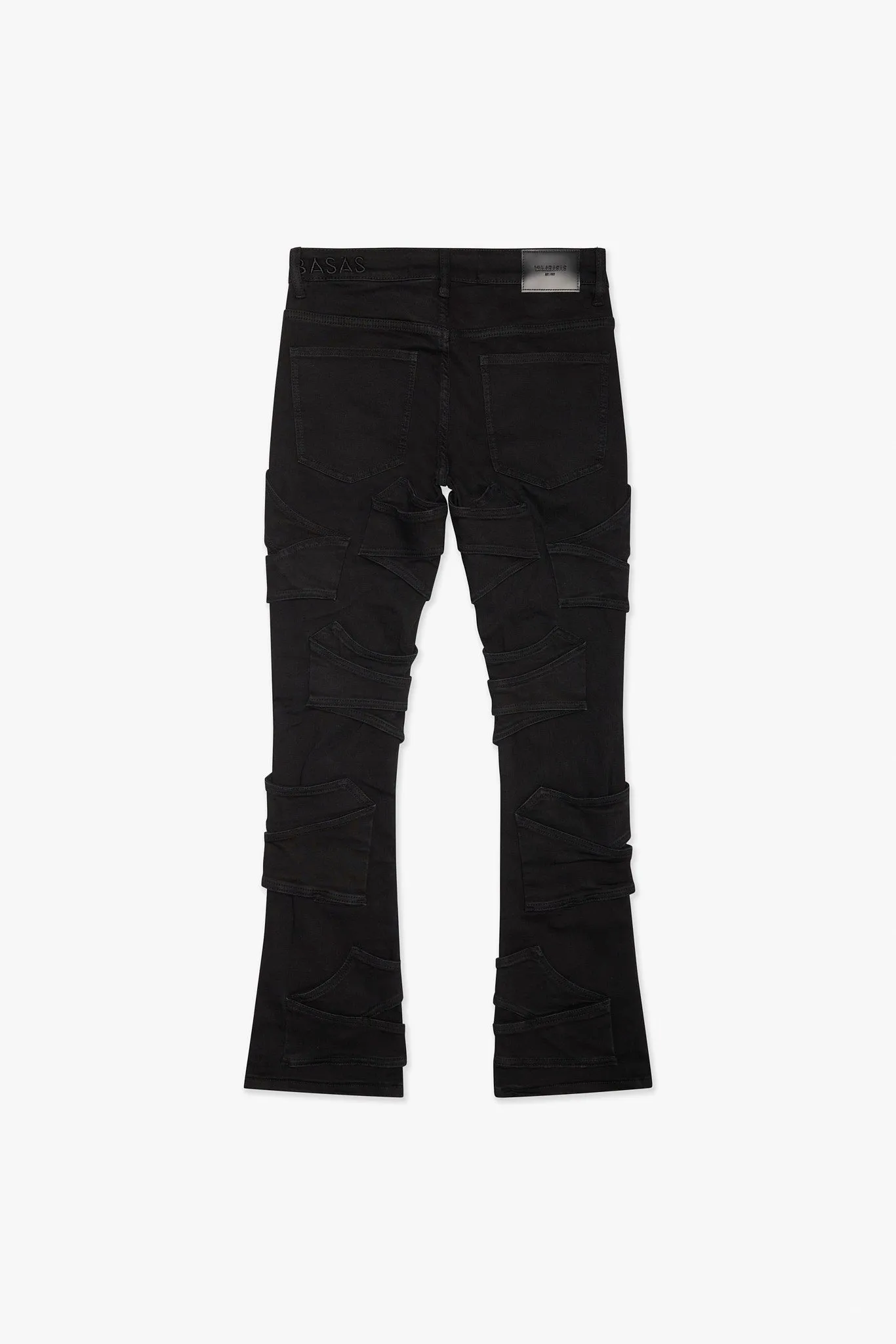 Pump Stacked Flare Jean Black Washed sold by valabasas product image thumbnail 4