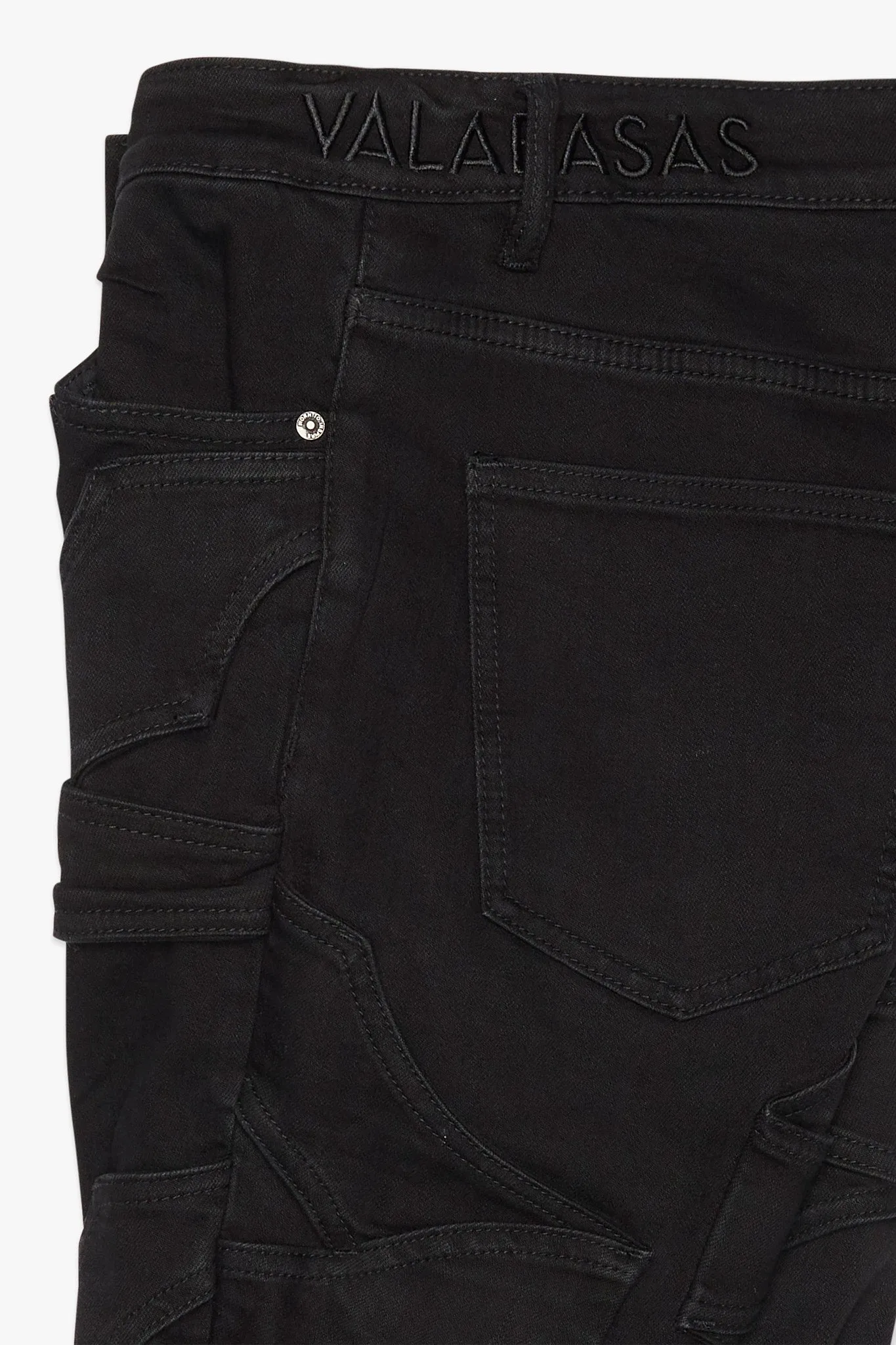 Pump Stacked Flare Jean Black Washed sold by valabasas product image thumbnail 3
