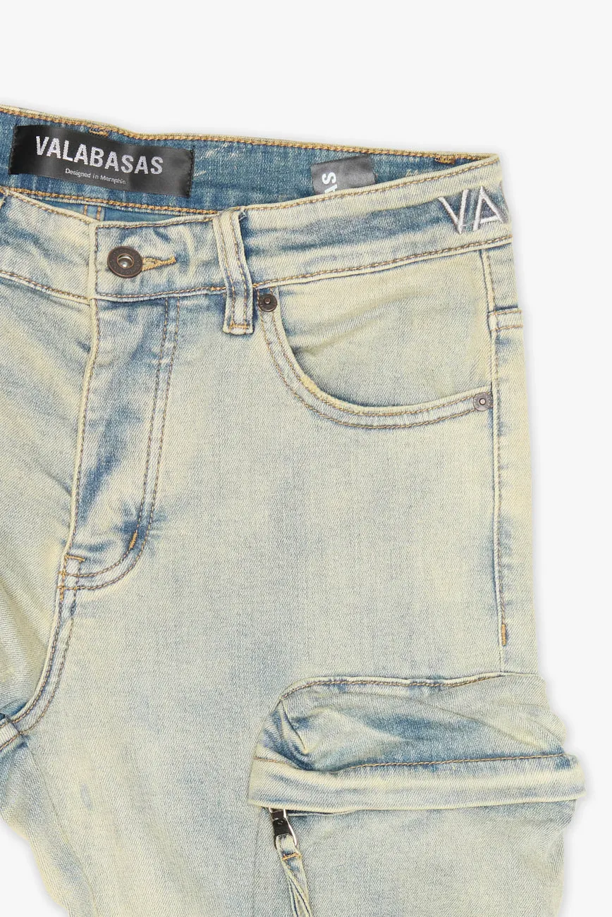 Strike Stacked Flare Jean Light Vintage Blue sold by valabasas product image thumbnail 3
